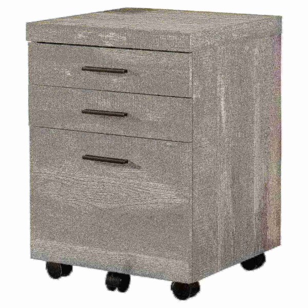 File Cabinet, Rolling Mobile, Storage Drawers, Printer Stand, Office, Work, Laminate, Grey